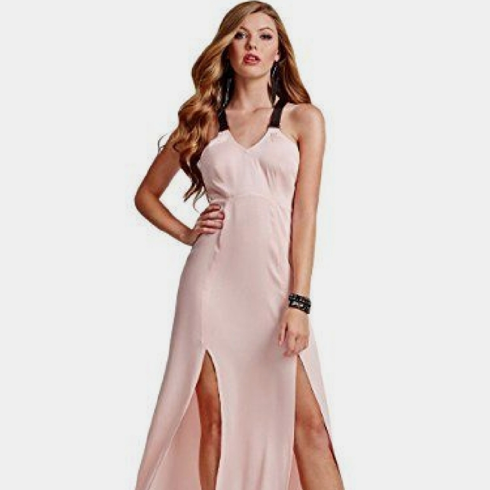 Guess pink maxi dress